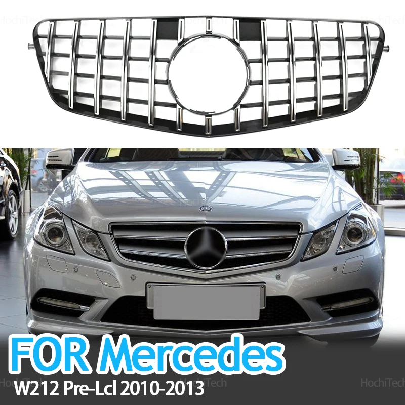 Auto Car Front Bumper Kidney Grill Black Replacement for Mercedes-Benz E Class W212 Pre-facelift E250 E300 E350 E500 2009-2012