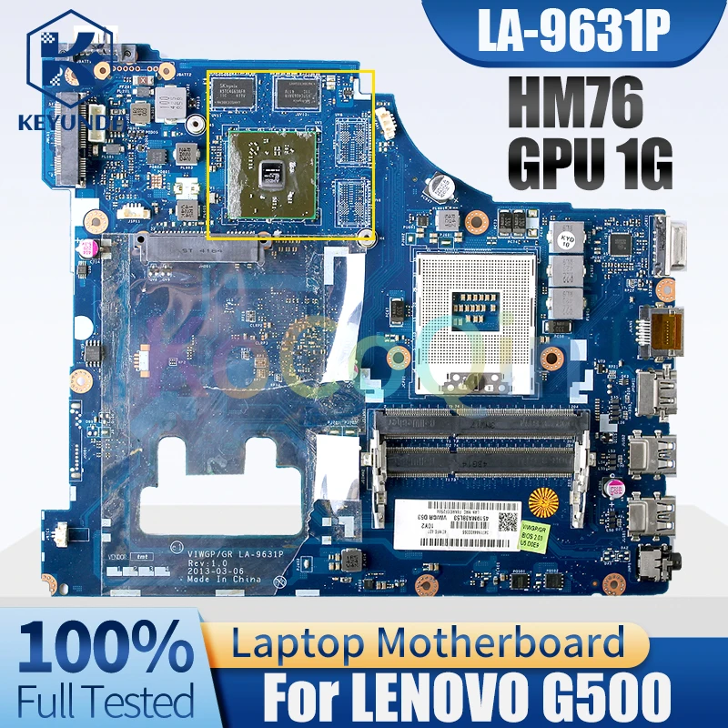 

Материнская плата для ноутбука Lenovo Ideapad G500, 15 дюймов, 90002823-216, 1 ГБ, HM76, DDR3