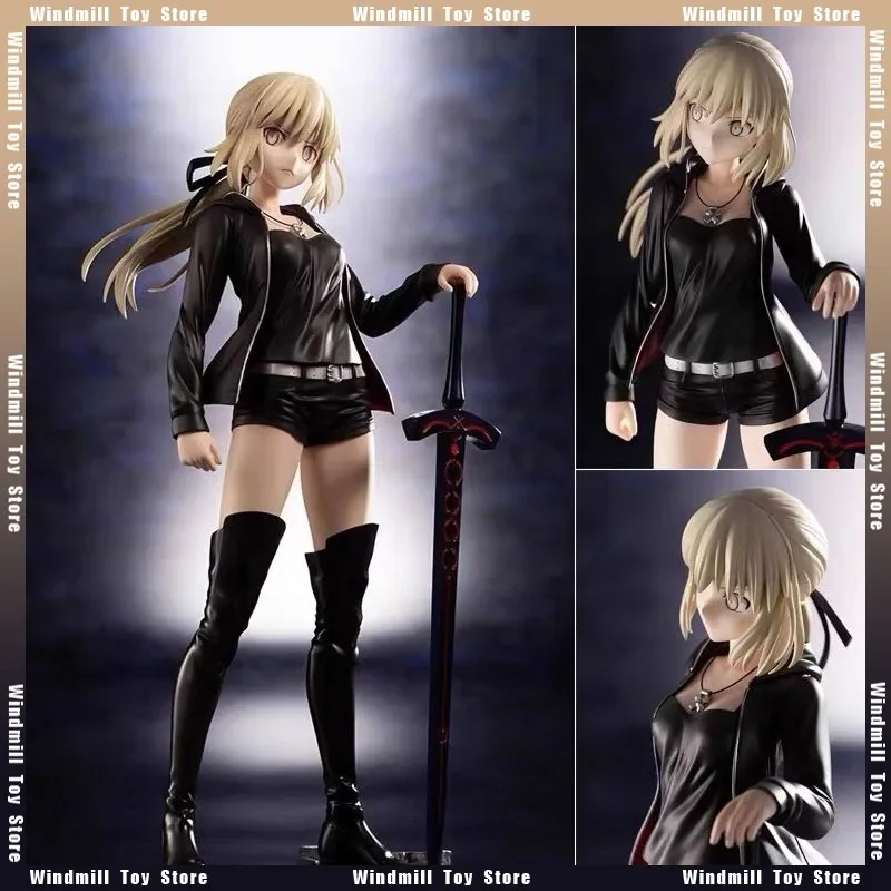 Fate/stay Night Figure Altria Pendragon Alter Black Saber Heaven's Feel Servant 1/12 PVC Anime Action Figure Model Toys Gifts