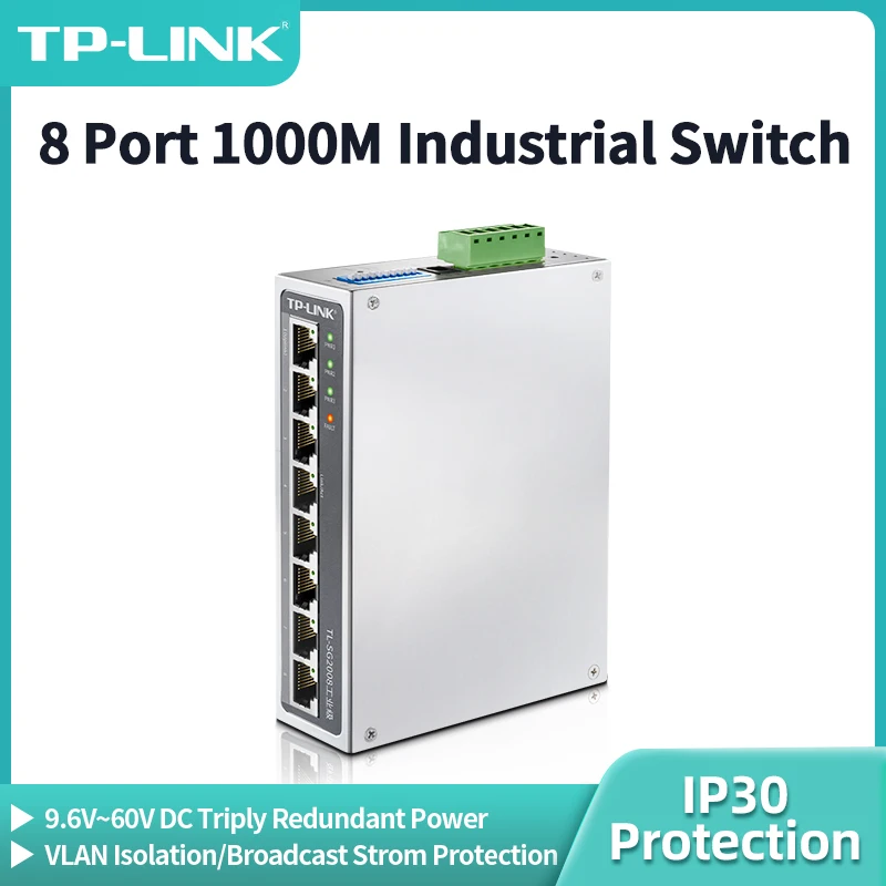 TP-Link 8 Port Gigabit Industrial Ethernet Switch: La Soluzione Perfetta per Reti Industriali con EtherCAT