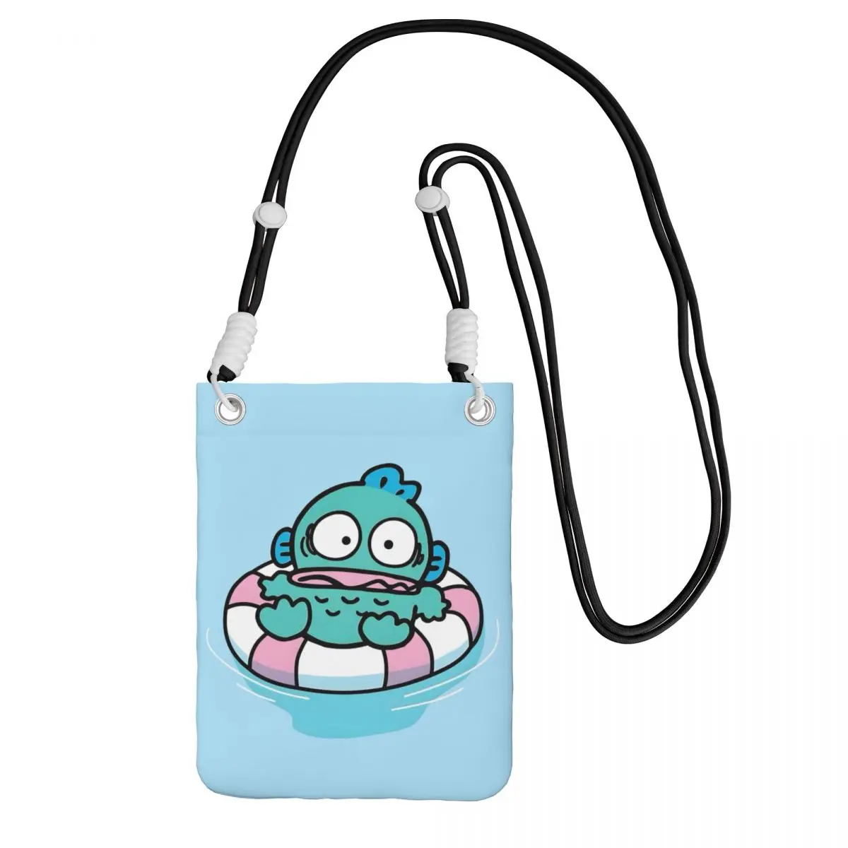 

Custom Cool Hangyodon Mobile Phone Bag Women Men Cute Fish Shoulder Crossbody Bag For Travel Detachable Shoulder Strap