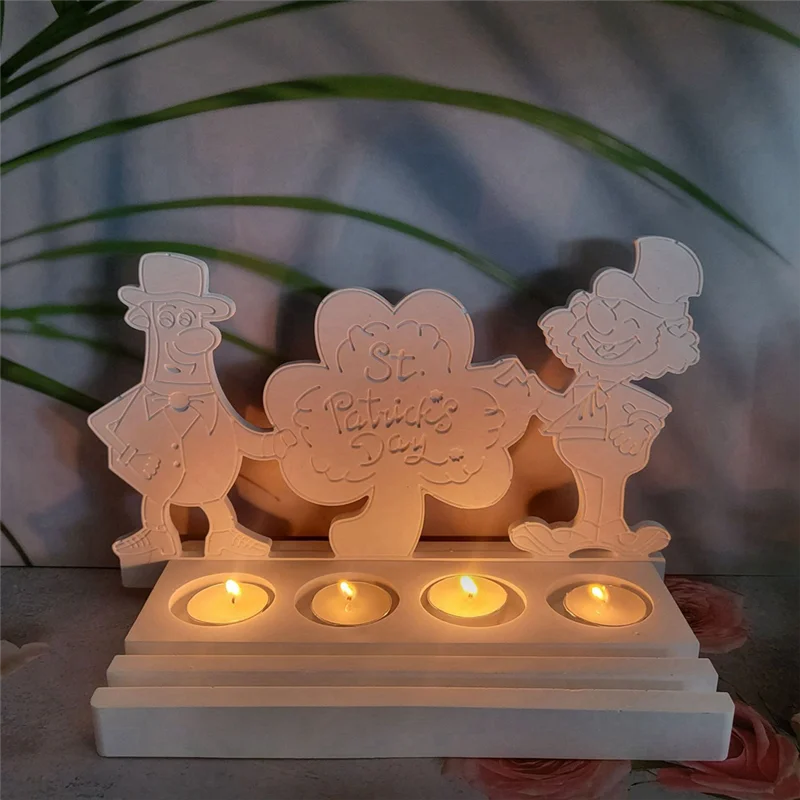 جديد-حامل شموع قوالب السيليكون، مجموعة DIY حامل شموع قالب السيليكون، حامل شموع قالب السيليكون سهل الاستخدام C