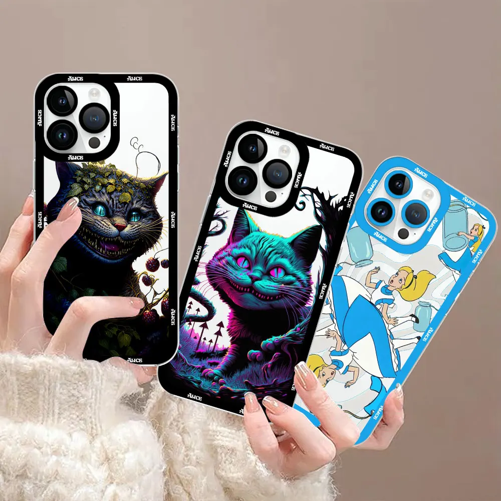 

Cheshire Cat Alice in Wonderland Phone Case For Xiaomi Redmi Note 12 11 11S 11T 10 10S 9 9S 9T 8 Pro Plus Max 4G 5G Clear Cover