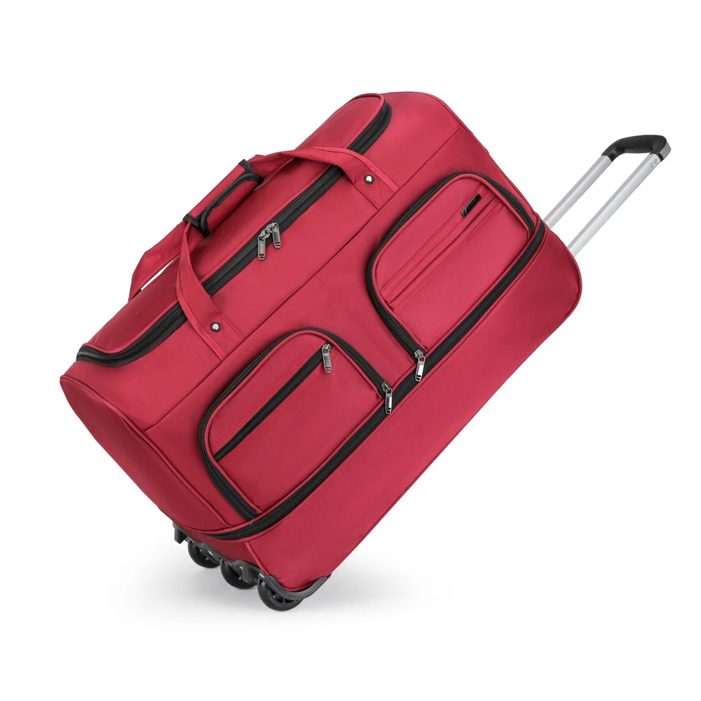 Imagem -03 - Impermeável 18 Polegadas Oxford Pano com Spinner Homens Mulheres Mala Trolley Viagem Case Multi Compartimento Boarding Bag