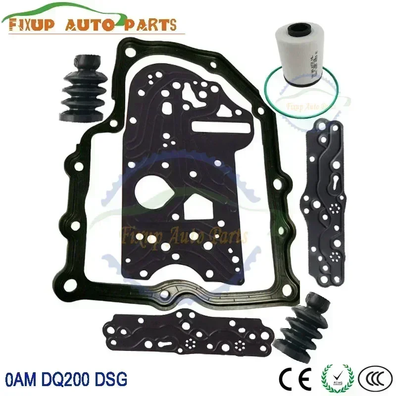 

0AM DQ200 DSG Transmission New Oil Filter Seal Push Rod Dust cover Valve Body Gearbox Overhaul Gaskets For AUDI VW SKODA 7 Speed