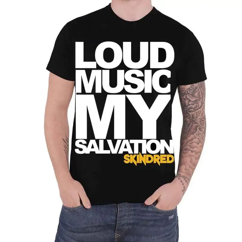Skindred T Shirt Loud Music Band Logo New Official Mens Black
