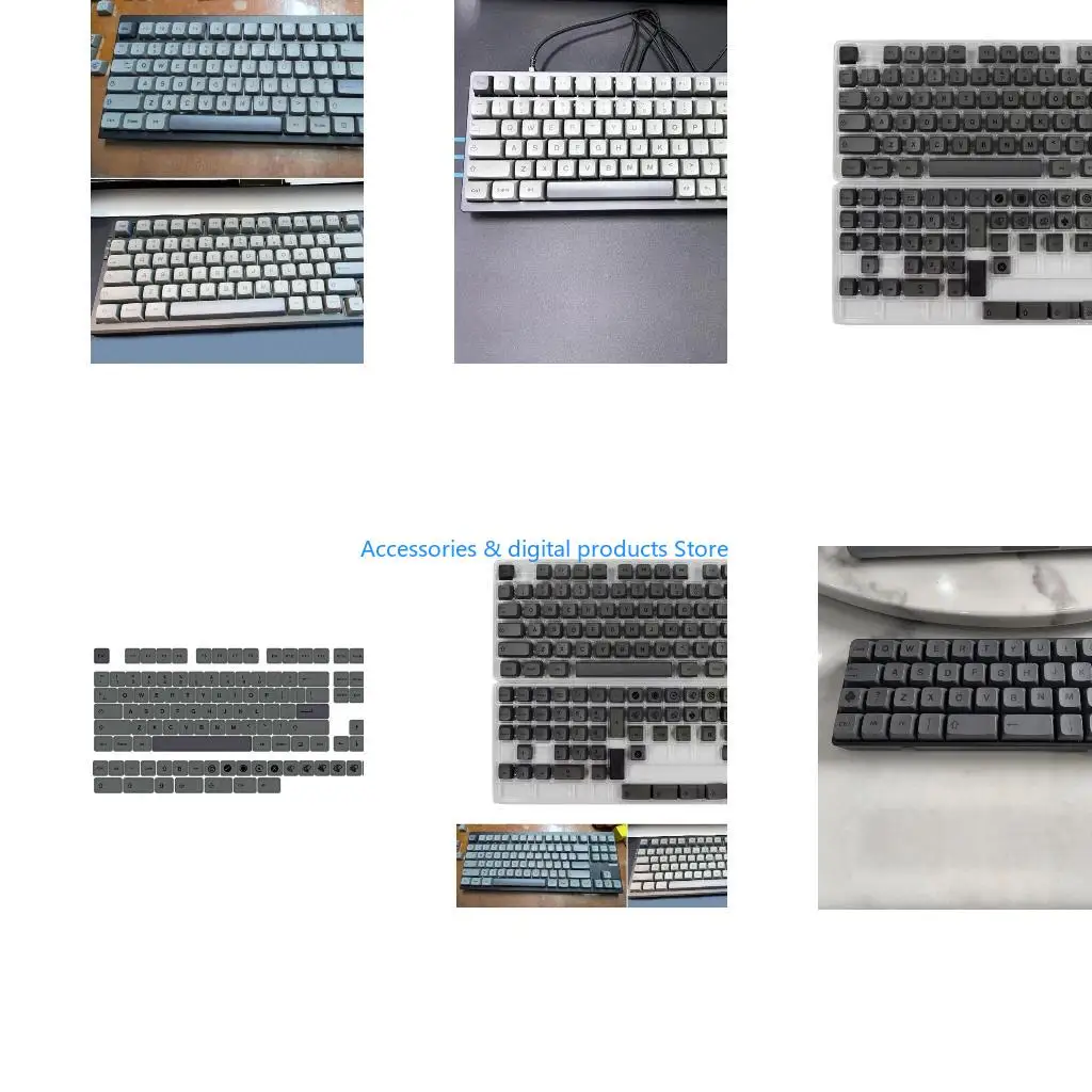 77JD Replacement KeyCap Set 133Pcs PBT Heat Sublimation for Mechanical Keyboards