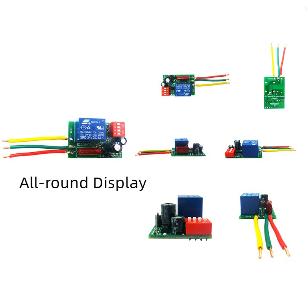 1-480Min Timer Adjustable Disconnect Delay Controller AC 110V 220V Power-ON Delay OFF Relay Switch 7A Output Current Relay Board