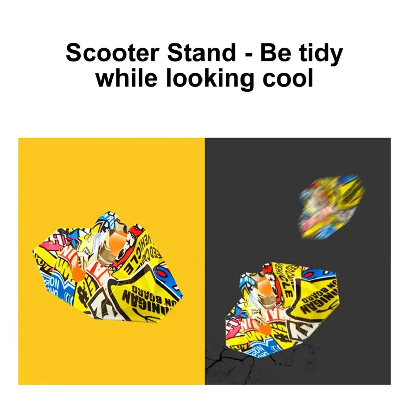 Soporte para patinete AA05, soporte multifuncional para estacionamiento, estante antideslizante para patinete, accesorios de almacenamiento en el suelo