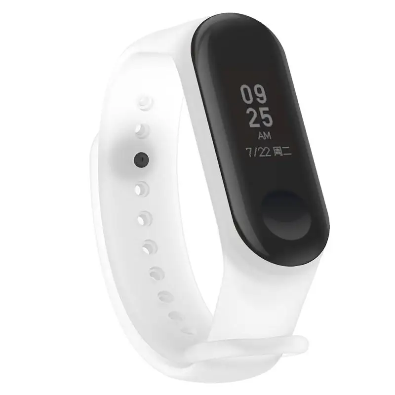 1pcs pulseira transparente para Xiaomi Mi Band 5/6 pulseira de substituição de silicone