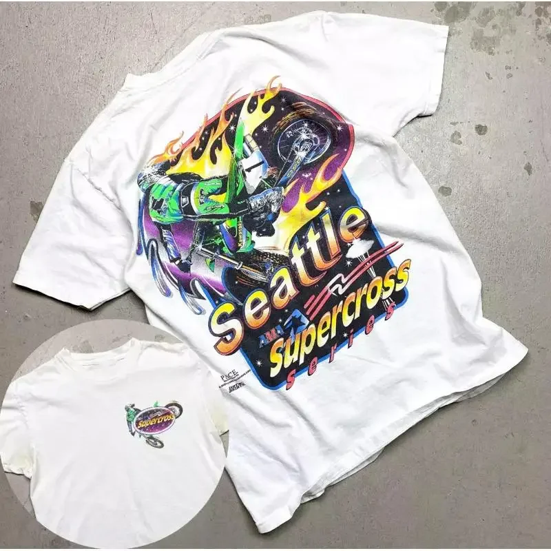 1998 Seattle Supercross T-Shirt aus Baumwolle
