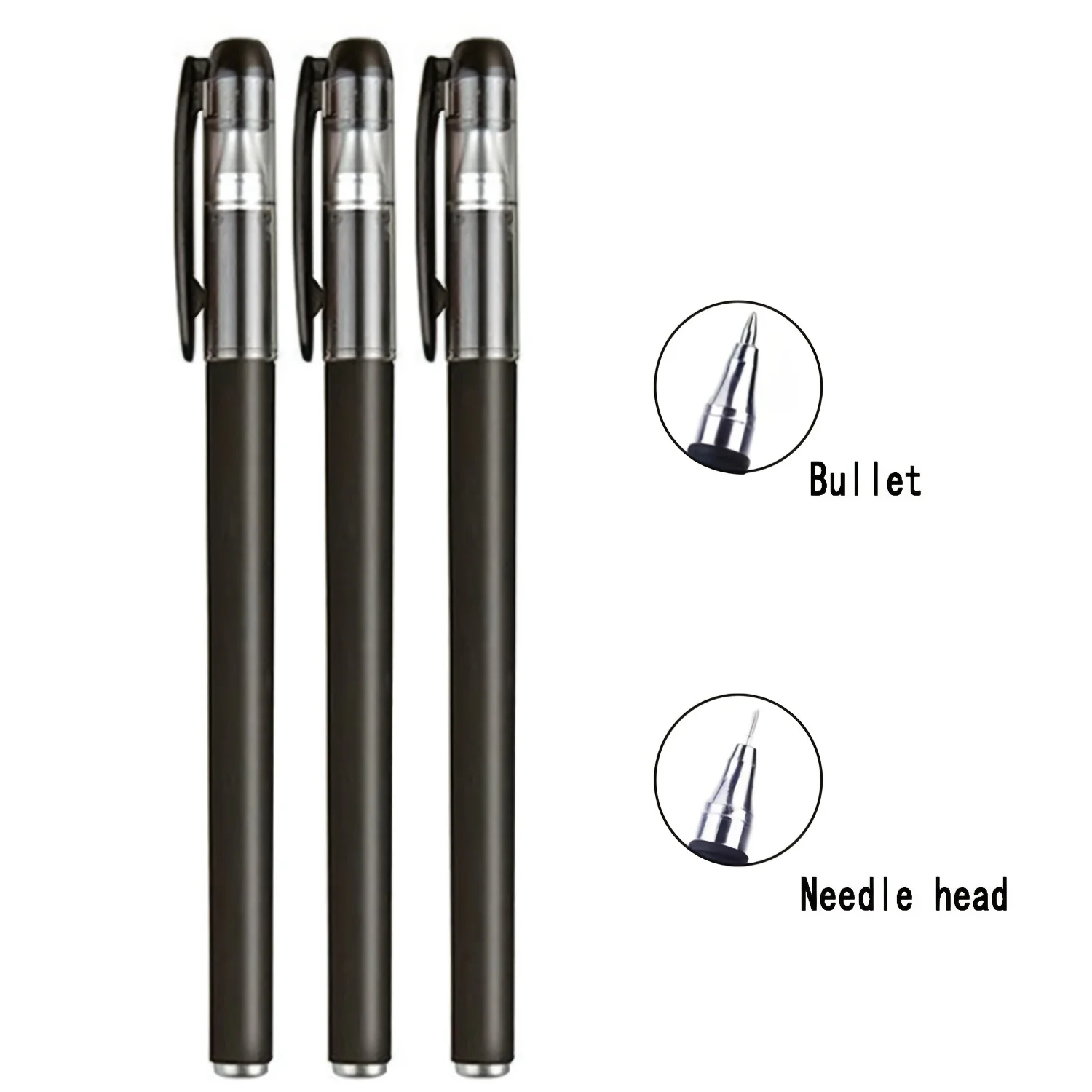 10/20 عبوة من أقلام الجل المحايدة باللون الأسود مقاس 0.5 مم | التجفيف السريع واللوازم المدرسية للكتابة بسلاسة للعمل والدراسة والاستخدام اليومي #2