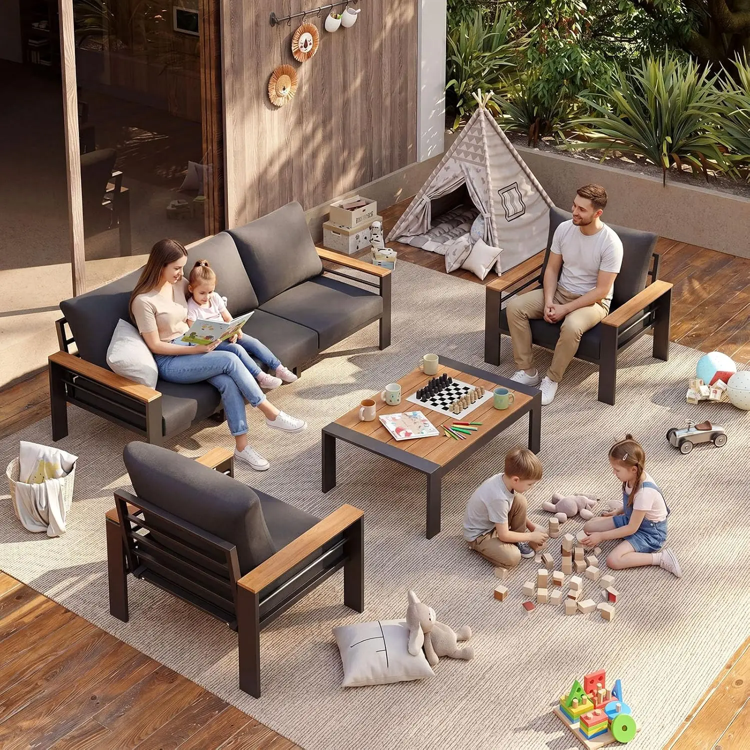 Zestaw mebli na patio, alumini – Outdoor Furniture Bali recenzja i cena