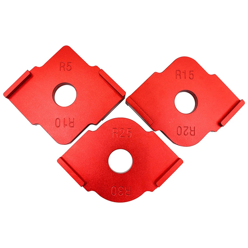 Woodworking Trimming Machine Wood Router Table 3Pcs Quick Locator Woodworking Router Corner Radius Templates Jig R5-R30 Set