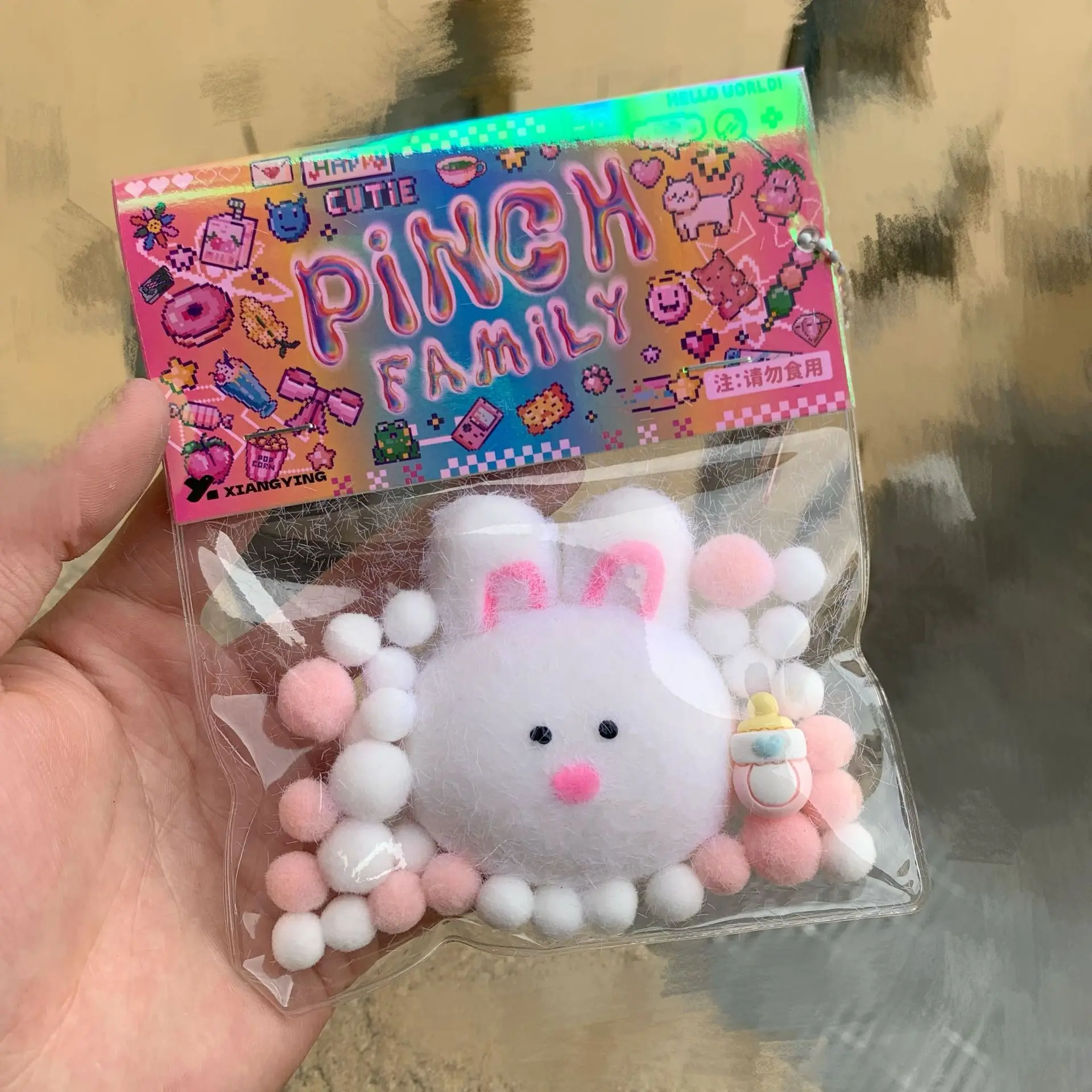 Mini Fidget Squeeze Speelgoed Kawaii Zachte Kat Poot Bunny Tas Pinch Ontluchting Stress Relief Speelgoed Volwassen Kinderen Decompressie Speelgoed Geschenken