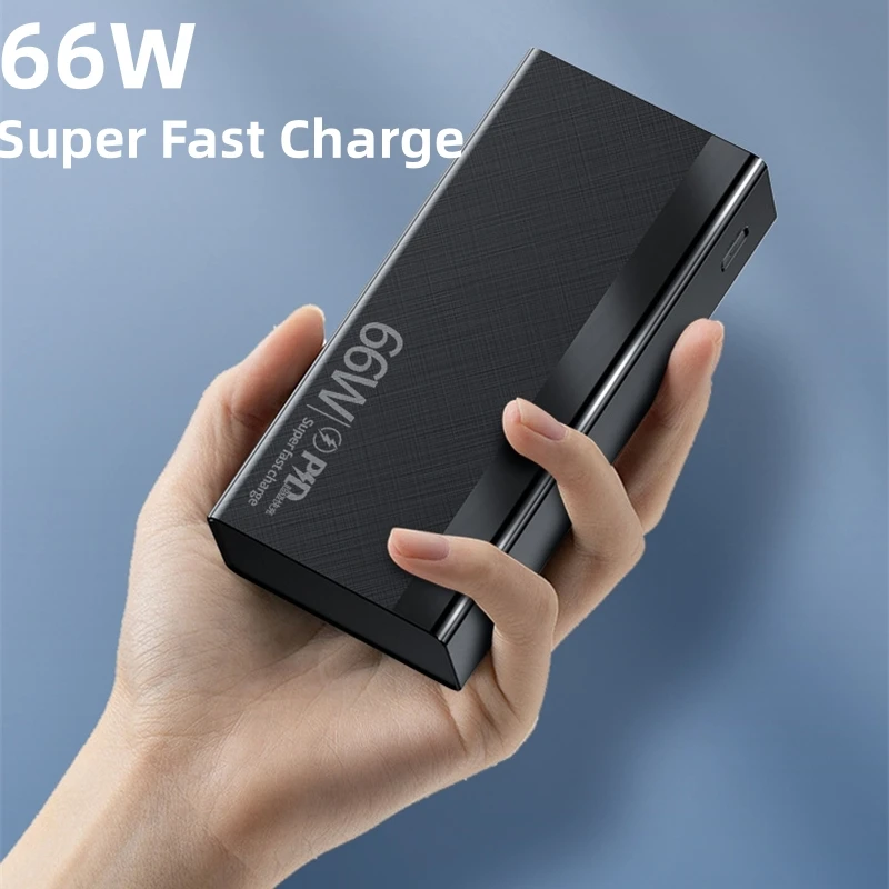

Four USB Port Power Bank 30000mAh Portable Charger 66W Fast Charging Powerbank for iPhone 15 Xiaomi Mi Samsung External Battery