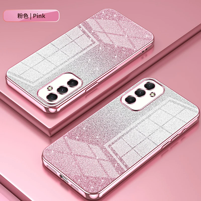 

P30 Lite Luxury Gradient Glitter Plating Case For Huawei P30 Lite P40 P50 P60 Pro Silicone Cover P Smart Mate 30 40 50 60 Pro