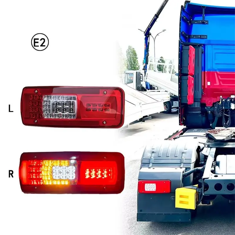 ABHX-24V LED Rear Tail Light Lamp Fits For Iveco Stralis Trakker 2016+ Truck Led Tail Light