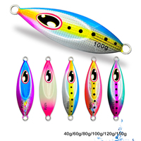 AOCLU Japan Quality Slow Jigging Metal Jig 40g 60g 80g 100g Hard Bait Sinking Stick Fishing Lure Reflective Hologram Luminous UV