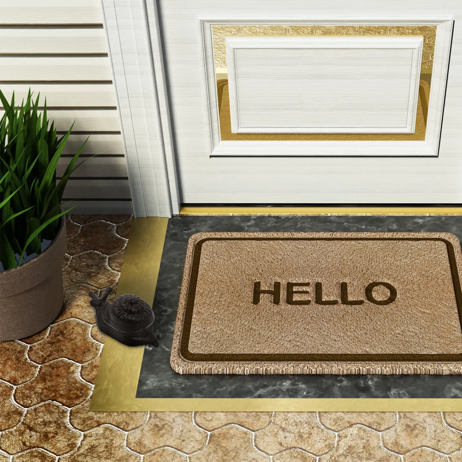 

Реалистичная имитация улитки: прочный металлический органайзер для ключей, для сада, забора или настенного декора