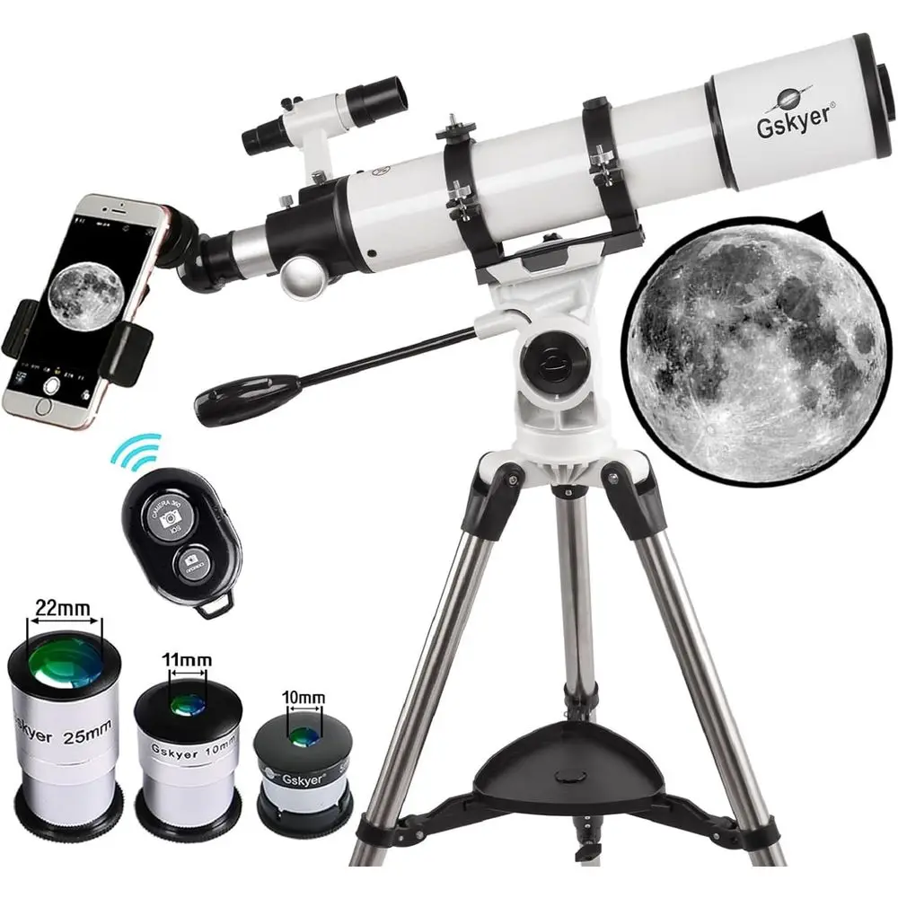 

Astronomical Refractor Telescope 600x90mm for Adult Stargazing, German-Engineered Optics