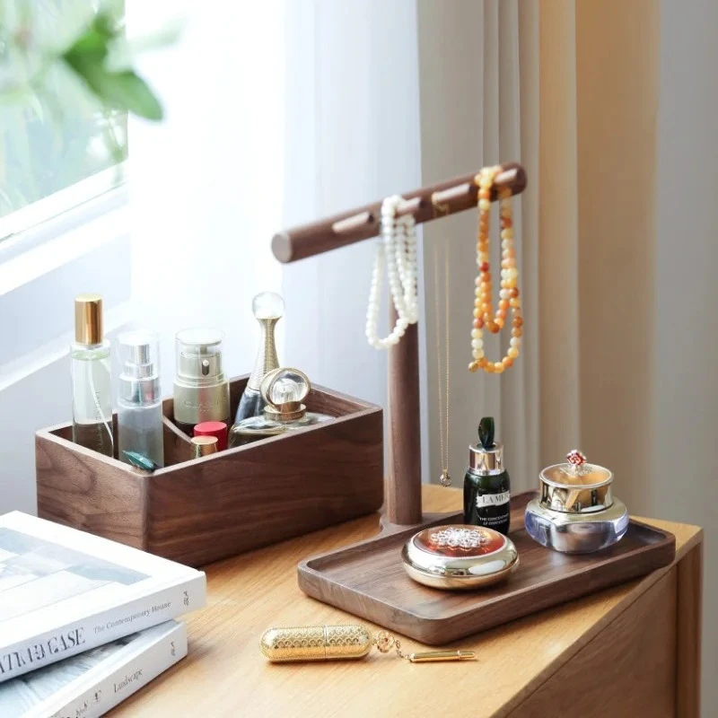 

Стеллаж для хранения входных ключей из цельного дерева, ювелирные изделия, часы, наушники, полка для домашней входной двери, настольный ящик для хранения