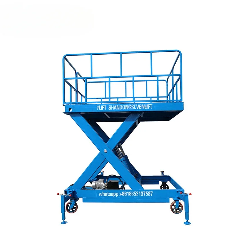 cheap elevator 3 meter 4m 6m lift height 800kg 1ton high rise small mini hydraulic electric raising scissor  table platform