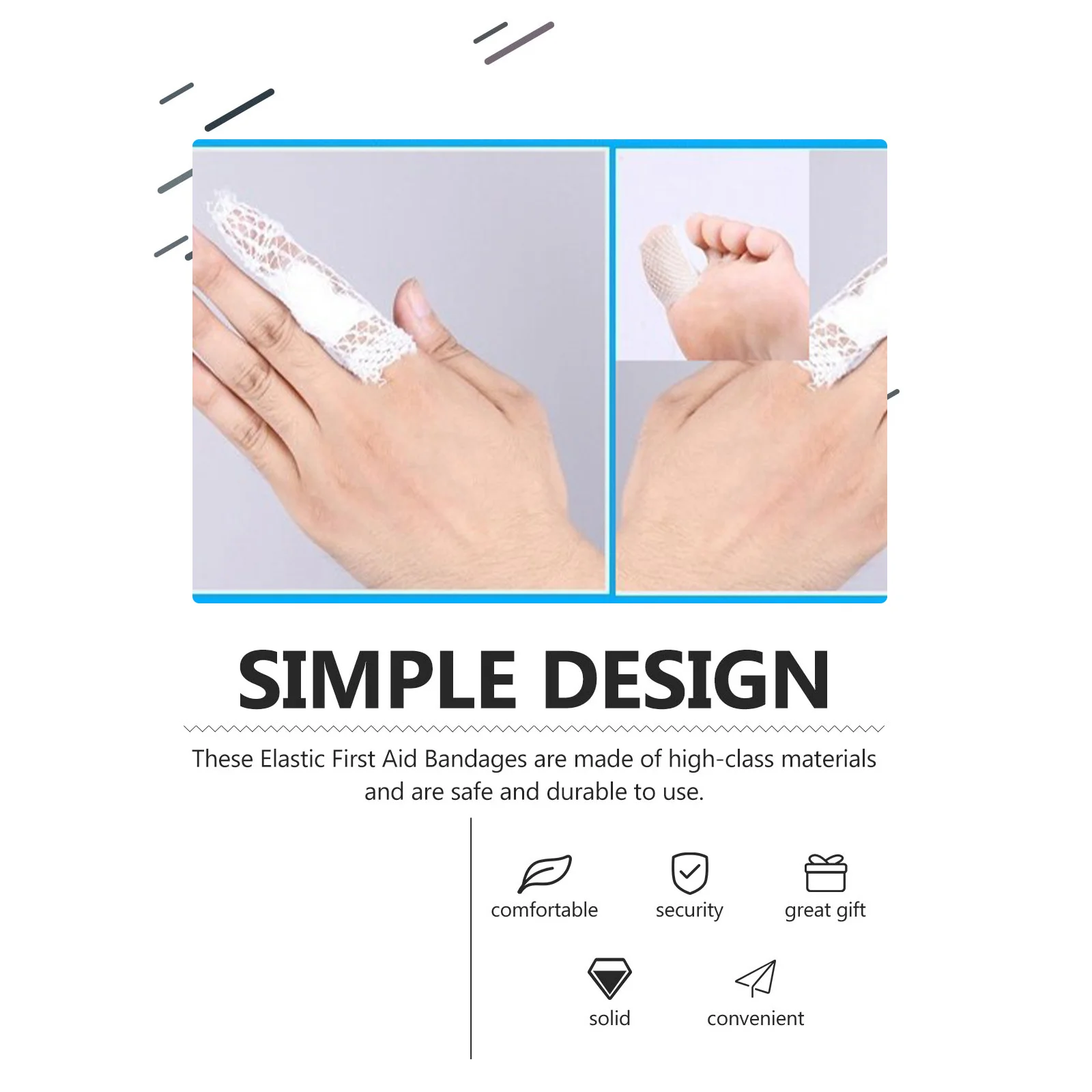 

1 Roll Stretchy Elastic Finger Bandage Tubular Mesh Wrap Breathable Sports Tape Athletic Finger Wound Protection