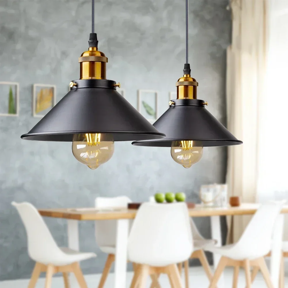 Imagem -04 - Vintage Led Hanging Lamp Cabeças Retro Pendant Lights Lustres Ferro Abajur para Loft Cozinha Jantar Quarto Iluminação Doméstica