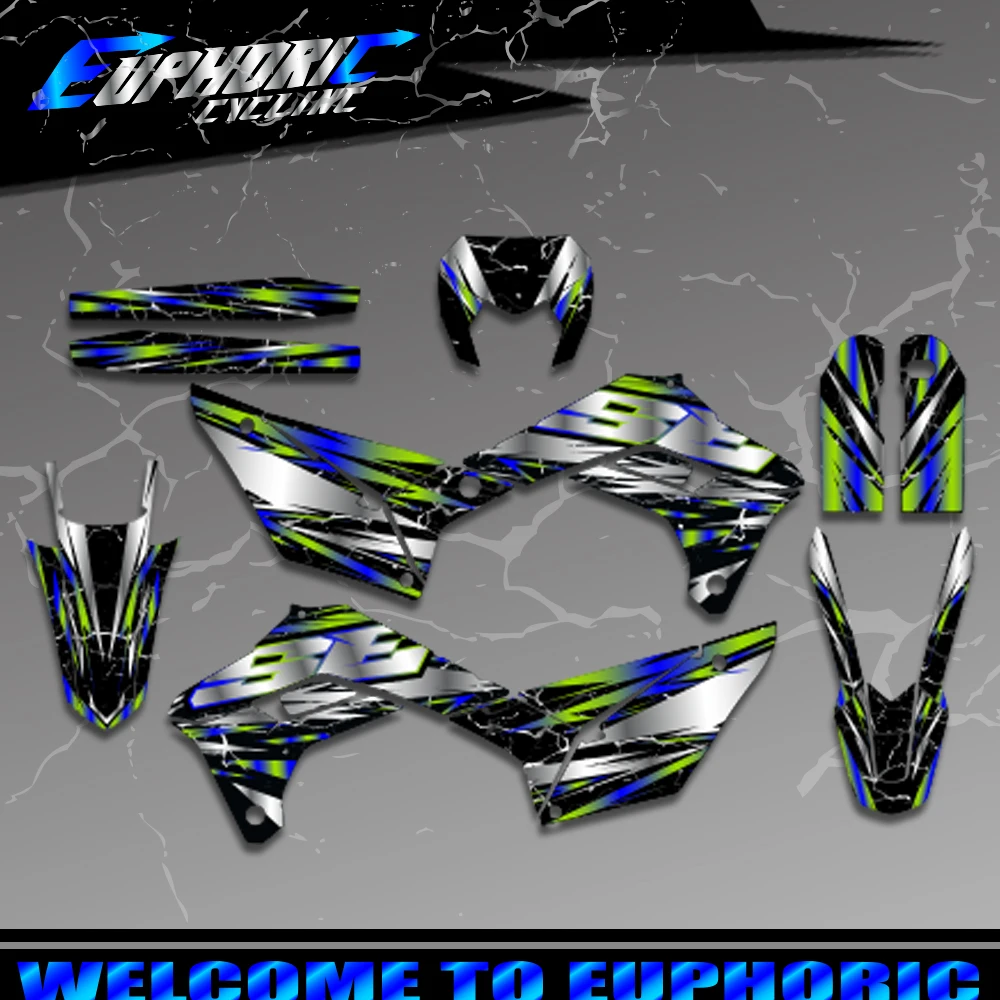 Motocross Team Background Decal Graphics Stickers Kits For SHERCO SE 250 300 450 510 2017-2023 Number Custom Protector Sticker