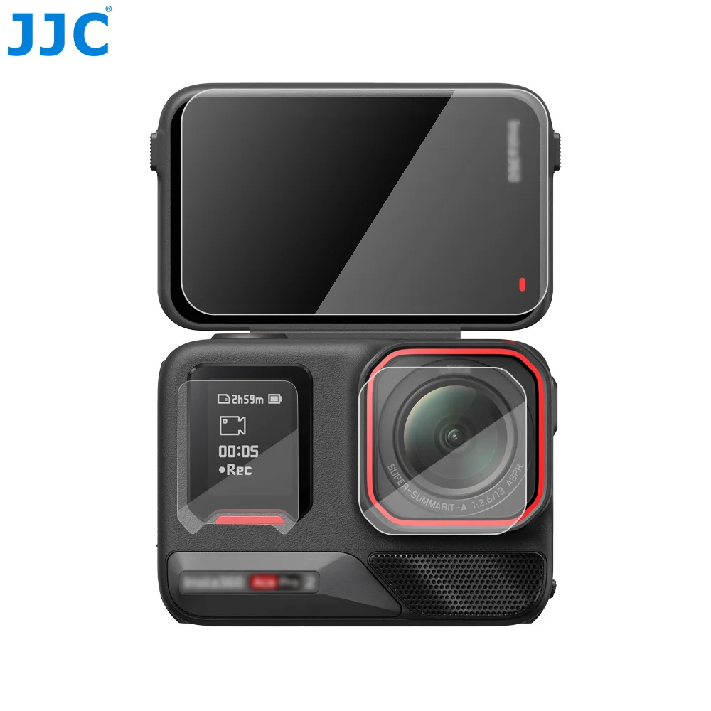 JJC Tempered Glass Camera Screen Protector For Insta 360 Ace Pro 2 Digital Camera Screen Protection Anti-scrach