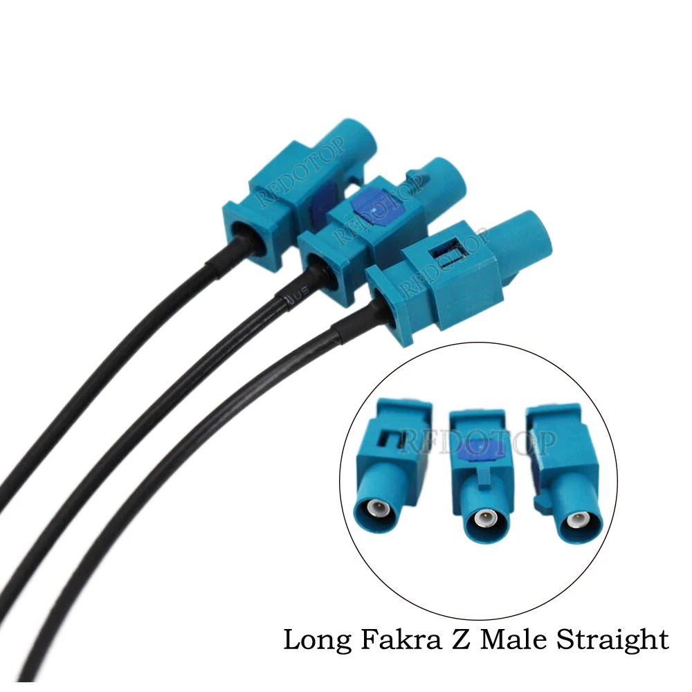 Universal Fakra Z Male/Female to Double Fakra Z Male/Female Connector RG174 Y Type Splitter Cable GPS Antenna Extension Cord
