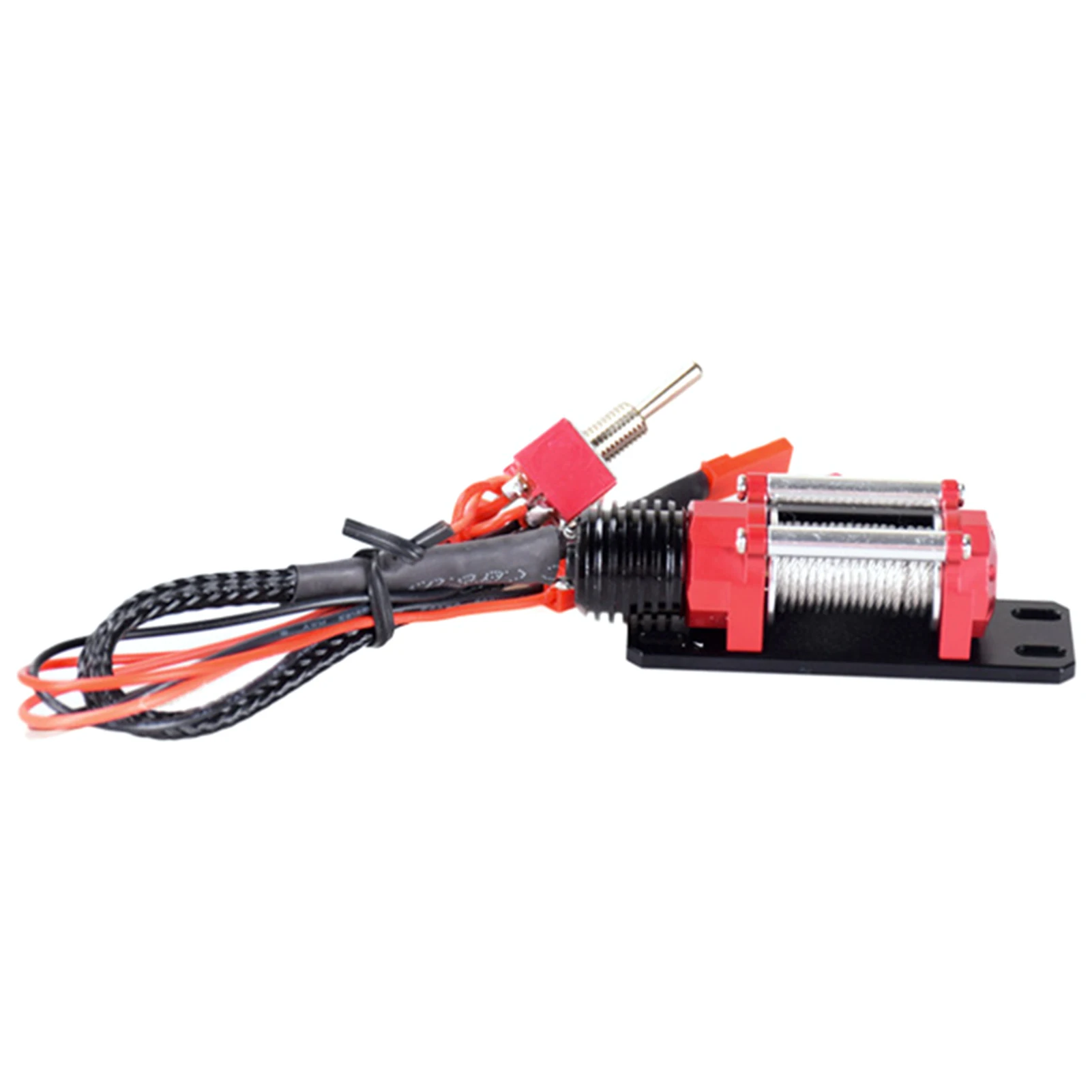 Electric Winch With Steel Rope Hook Universal Remote Control Car Climbing Car Off-Road Vehicle