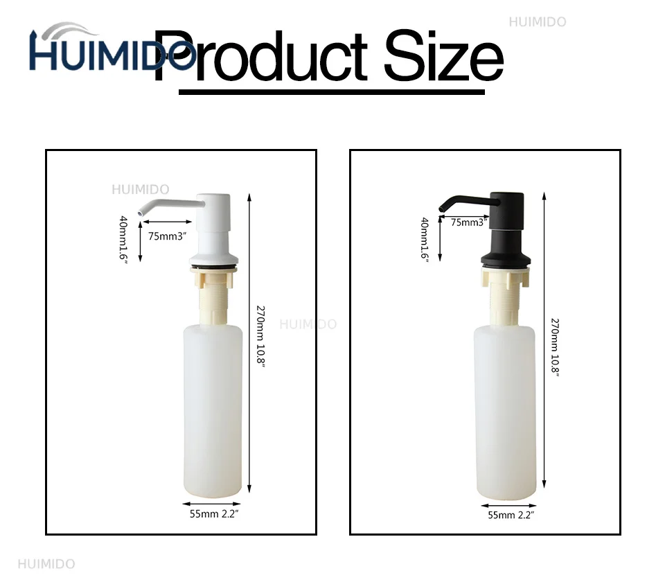 Kitchen Sink Soap Dispenser  Liquid Soap Bottle for Kitchen Bathroom Detergent Liquid Hand Wash Soap Dispenser Pumps