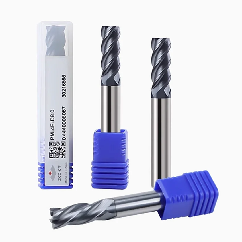 

PM-4E-D8.0/PM-4E-D9.0/PM-4E-D10.0/PM-4E-D10.0-H/PM-4E-D11.0 ZCC.CT CNC PM-4E 4 flute flat end mills 4T End Mills