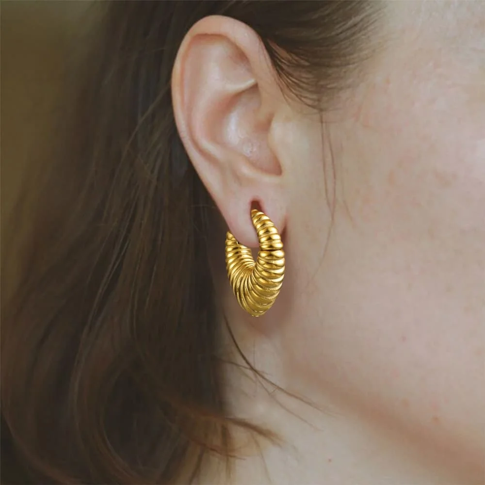 Giga 1/2 Stück 6mm (2g) Wassertropfen-Ohrgewichte, Ohrhänger, Edelstahl-Ohrdehner, Plugs, Körperschmuck, Punk – Detail 5
