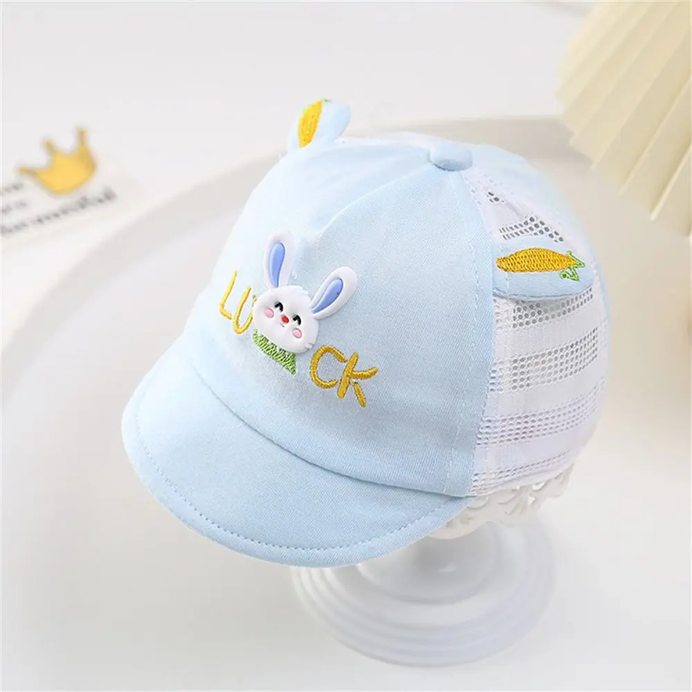 Fashion UV Protection Baby Baseball Cap Thin Breathable Soft Cotton Duck Tongue Hat Cute Cartoon Sun Protection Hat Boys Girls