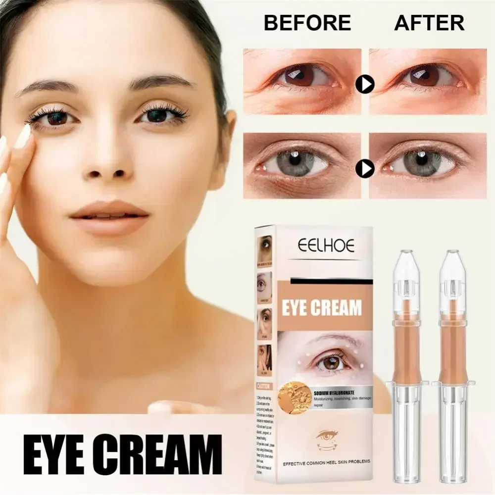 Instant Eye Bag Removal Cream Collagen Anti-Wrinkle Firming Skin Fade Fine Lines Anti Dark Circle Puffiness Brighten Eye Care