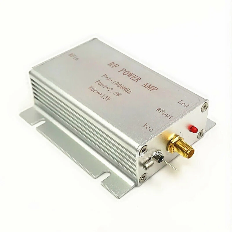 AMPLIFICADOR DE POTENCIA Rf de 1-1000Mhz, 2,5 W para transmisor Hf Fm, Vhf, Uhf, Radio Ham