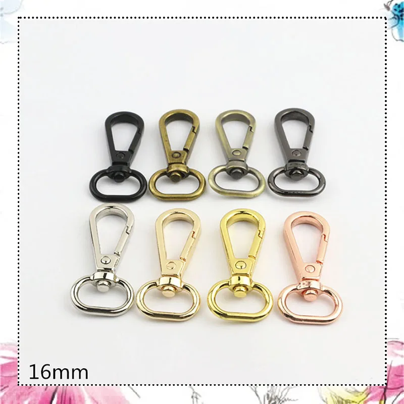 

20Pc 16mm Metal Swivel Lobster Clasp Trigger 0.63inch Snap Hook Buckle Carabiner Keychain Bag Strap Hanger DIY Craft Accessories