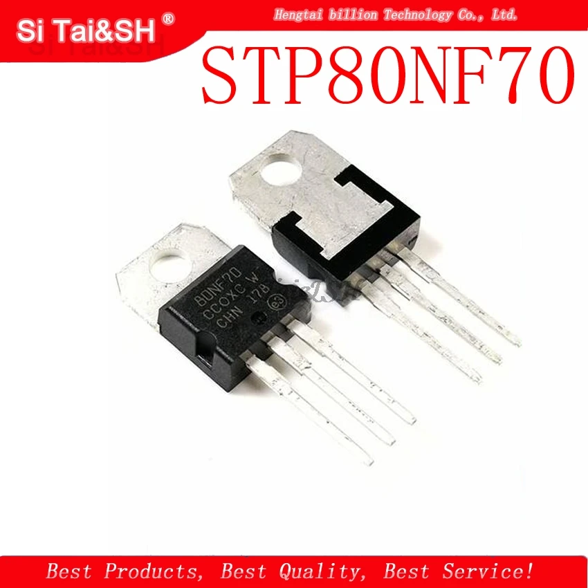 10pcs/lot STP80NF70 80NF70 TO-220 MOSFET controller 80A 70V EMU original authentic