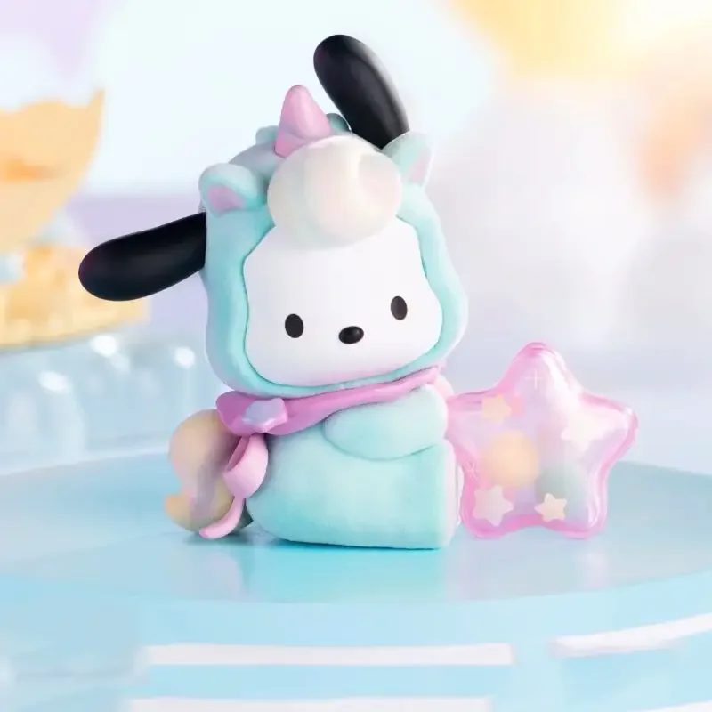 Simpatico cartone animato Sanrio My Melody Kuromi Cinnamoroll Purin Fantasy Paradise Series Blind Box Patria Versione Figura Regalo di festa
