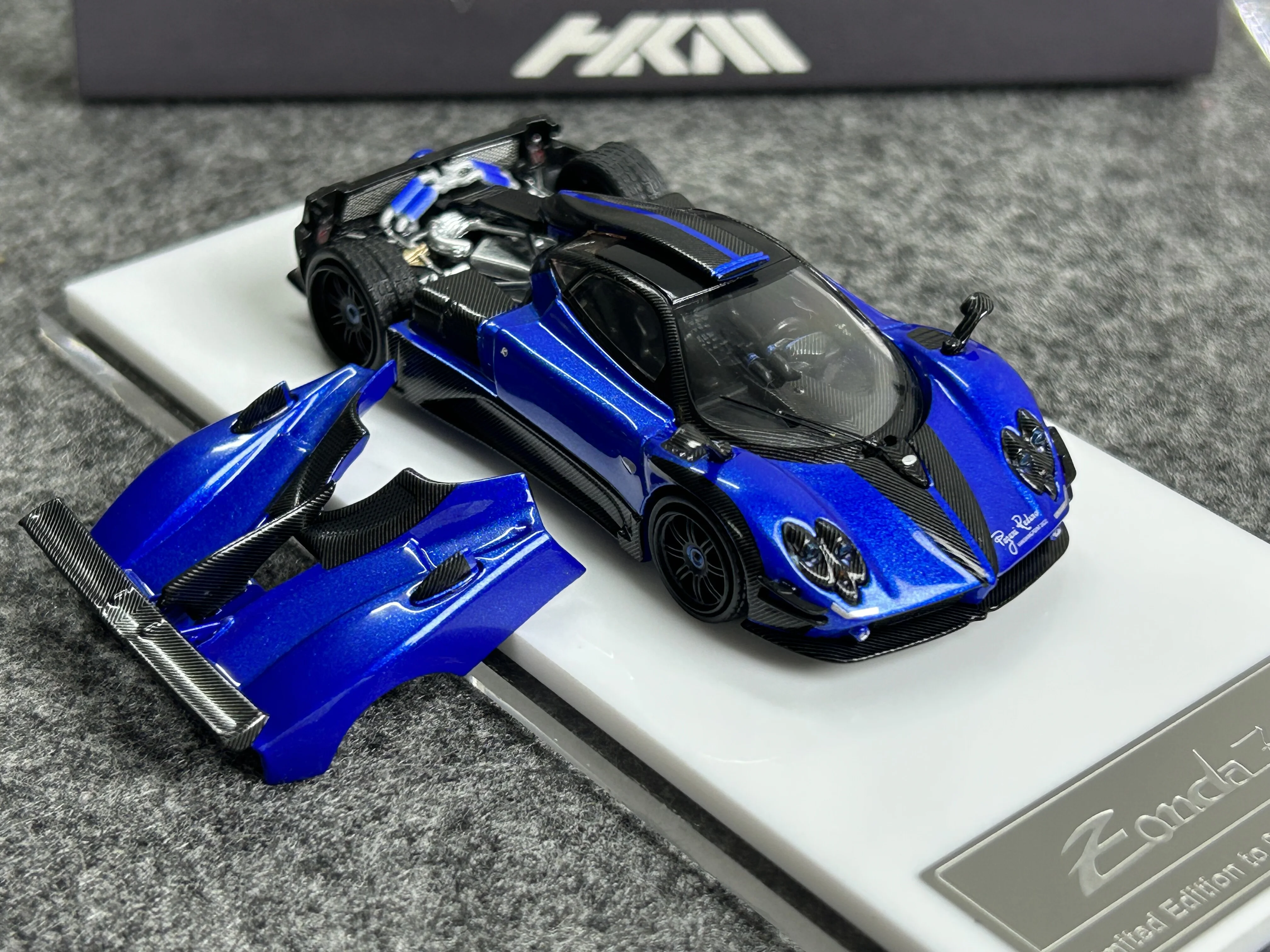 HKM 1:64 Pagani, Zonda 760 harde bovenkant, legering automodel, te openen achterkap