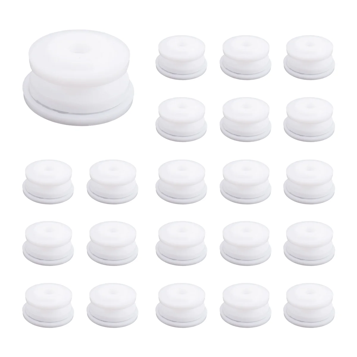 Supernew  50 pcs T3 KAM SNAPS press studs Scrapbook Sewing buttons white