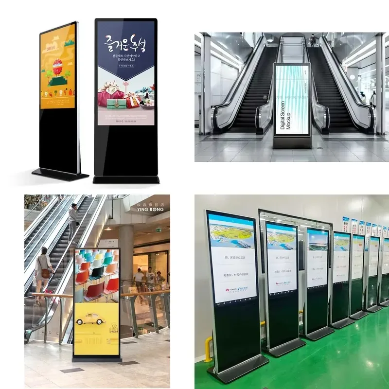 Inch Touch Advertising Screen HD LCD Vertical Floor Standing Magic Mirror Photo Booth Android System