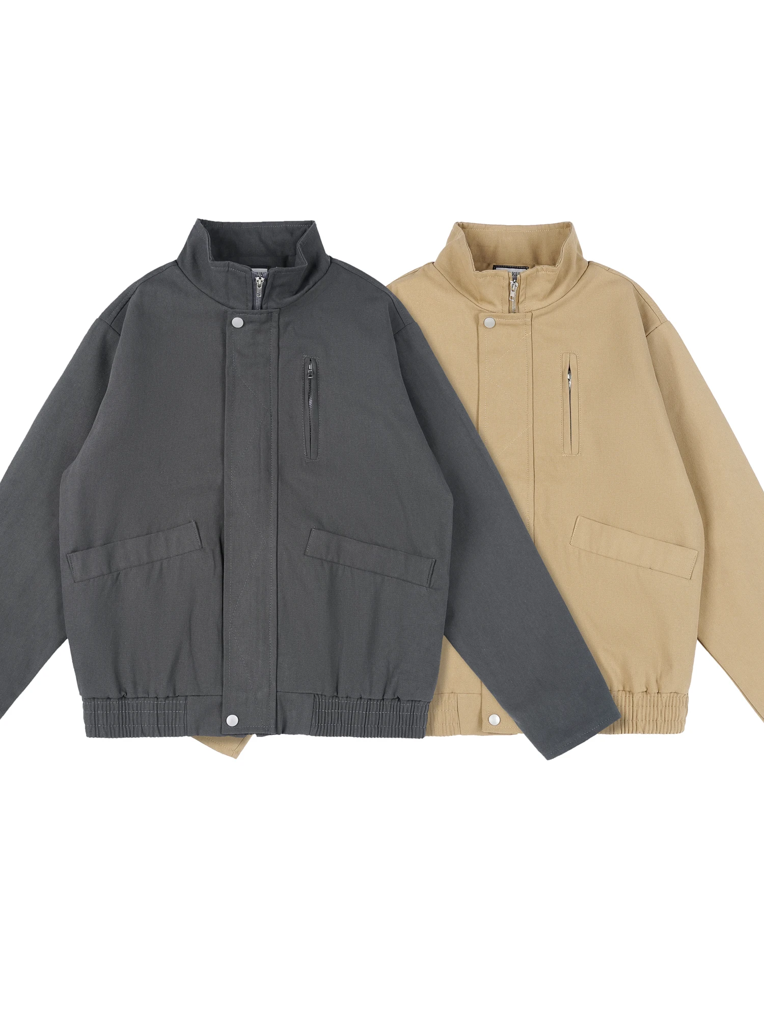 

Мужская винтажная куртка-бомбер American Sle Casual Heavyweight с воротником-стойкой, свободного кроя, модная, водонепроницаемая, для работы