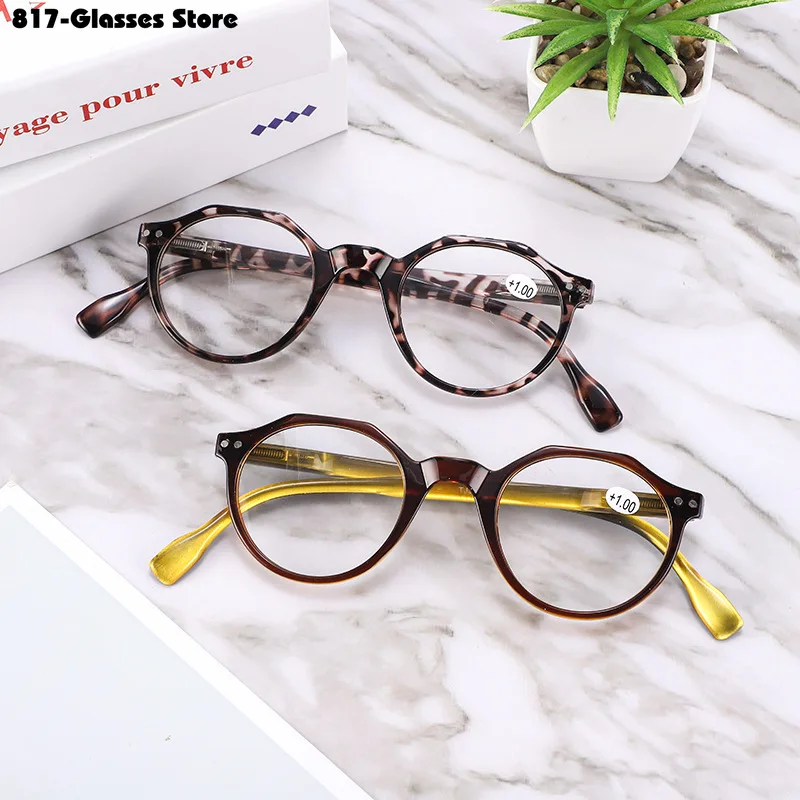 Reading Glasses for Women and Men Fashionable Presbyopic Eyeglasses Full Frame Anti Fatigue Comfortable Glasses