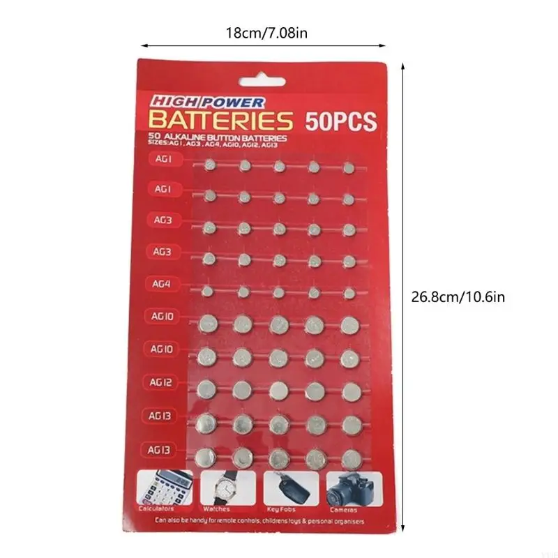 Y4UE 50PCS/LOT MICED AGSERE AGSERIES Установите AG1/AG3/AG4/AG10/AG12/AG13 для удаленного управления кнопкой кнопки монеты