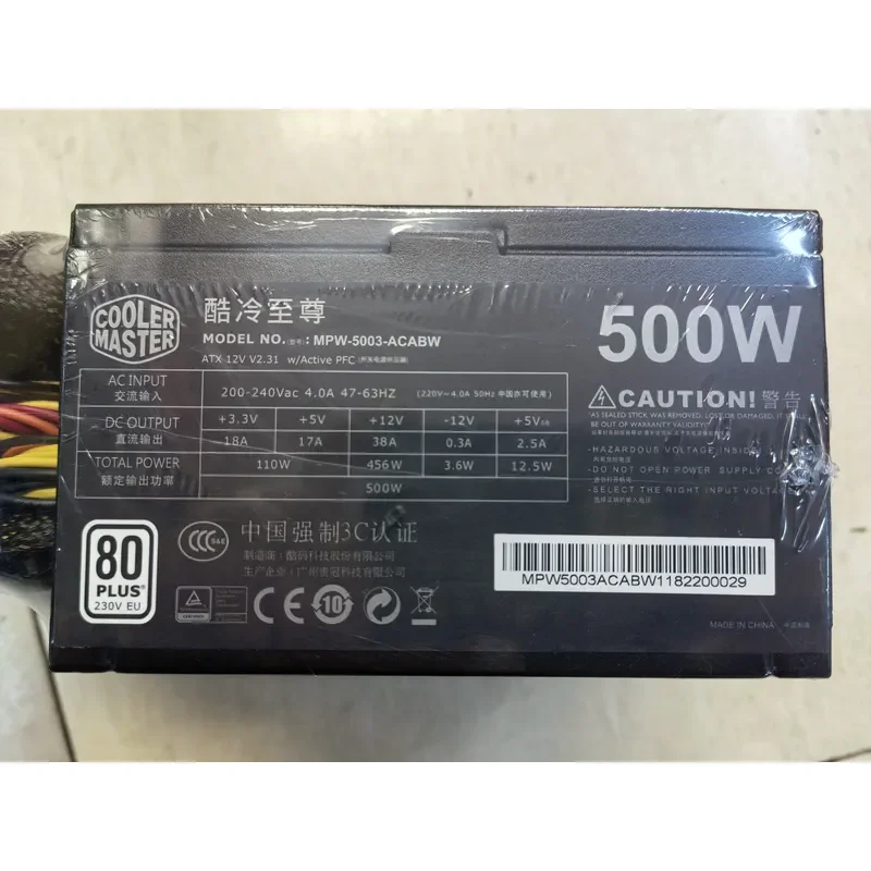 for Cooler Supreme Tomahawk II 500W Power Supply Unit Rated 500W Dedicated for Desktop Computer PC Several