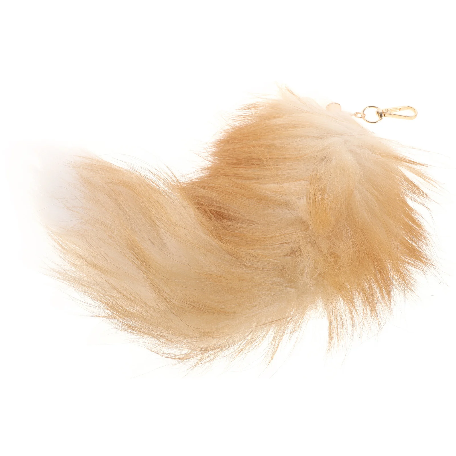 Breloczek z ogonem lisa, zawieszka z ogonem zwierzęcia, dekoracja do torby, ozdoba do zawieszenia na plecak, klucze od samochodu, telefon, miękki, lekki, uroczy zapięcie.